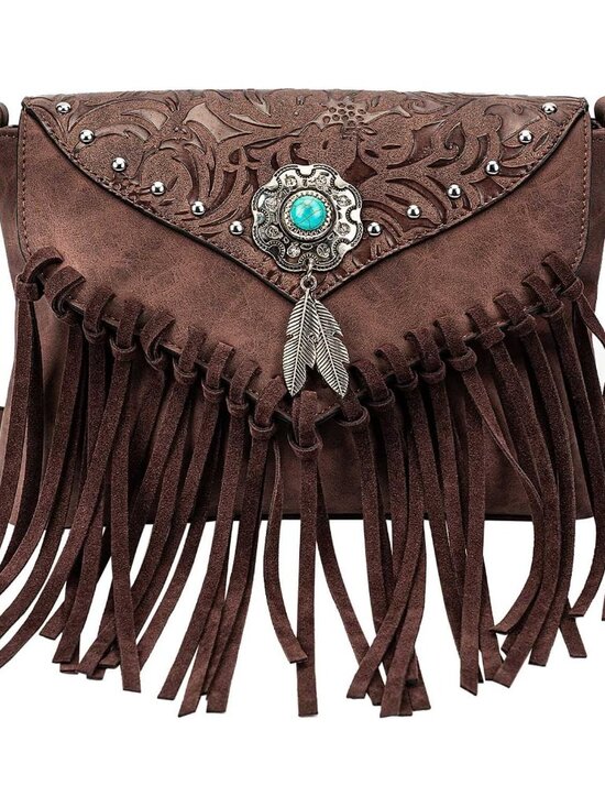 Handbags - Small Crossbody Bags for Women Crossbody Handbag Fringe Purse Tassel Shoulder Ba